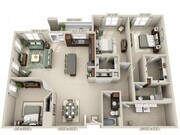 Floor plans are artist’s rendering. All dimensions are approximate. Actual product and specifications may vary in dimension or detail. Not all features are available in every apartment. Prices and availability are subject to change.