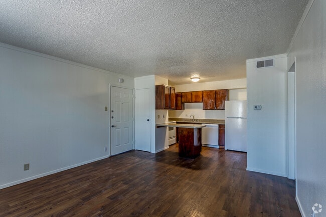 1BR,1BA - 700 SF - 1BR,1BA - 700 SF - Living Room with Hardwood Floors