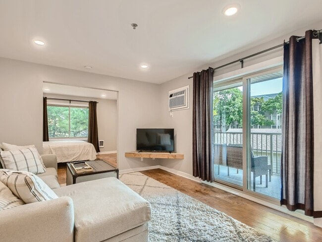 Built in TV stand in the living room - 2100 Ridge Dr Unit 21