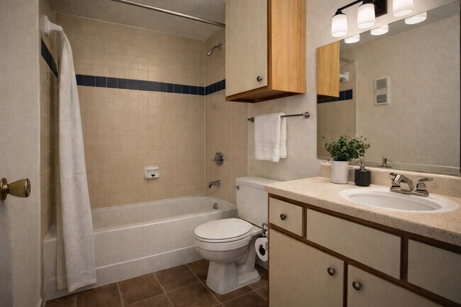 1 BR, 1BA_ 560sqft. Bathroom