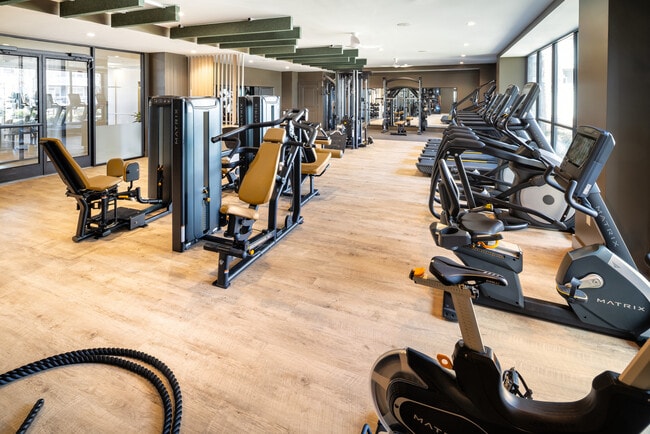 Fitness center with strength and cardio equipment