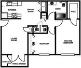 2BR/1.5BA