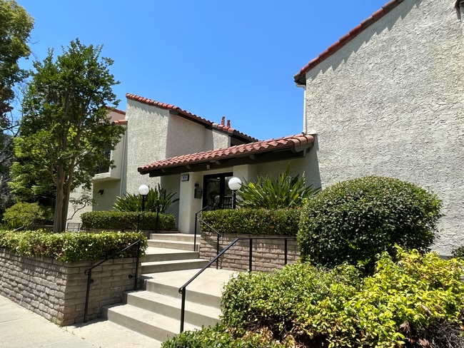 Gated entrance to condominium