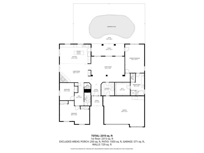 Photo - Single-Story 3 Bed / 2.5 Bath Home w/ Private Pool, Spa