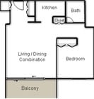 1BR/1BA