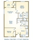 2 Bedroom/ 2 Bath Marathon