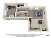 1 Bed 1 Bath