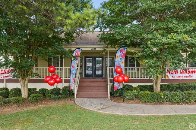 Step into a vibrant community at The Preserve On Conley Apartments, where welcoming entrance features and lively decor set the tone for a dynamic living experience. Explore your new home today and see what awaits!