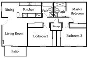 3BR/2BA