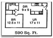 1BR/1BA