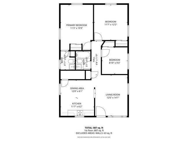 Photo - Charming 3-Bedroom, 1.5-Bath Single-Family Home