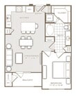 1 Bed 1 Bath
