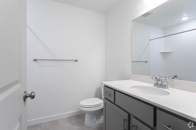 1BR, 1.5BA - 775SF - Bathroom - Innovation Park at Holbrook Farms