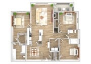 3 Bedroom | 2 Bath | 1295 SF