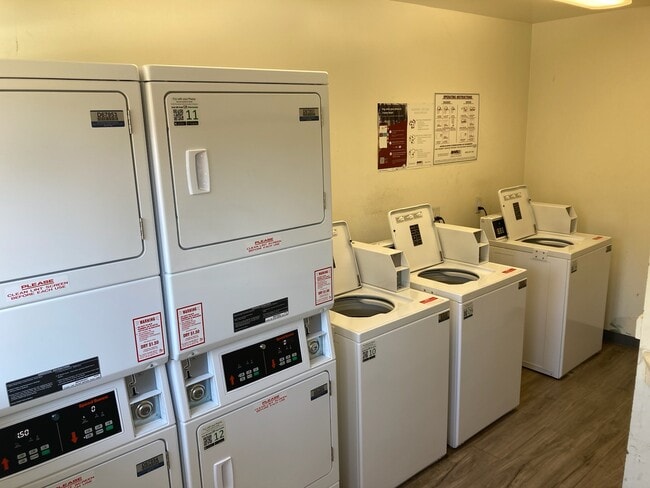 just 9 steps from door is 24/7 laundry facility - pay with cards - 138 S Bryn Mawr St Unit 30
