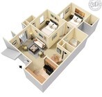 2BR/1BA