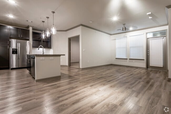 Living Room, Dining Room, Kitchen, and Built-In Desk