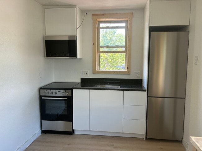 new kitchen w/granite and stainless steel - 217 N Franklin St Unit 217B