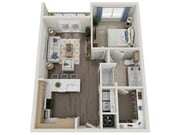 Floor plans are artist’s rendering. All dimensions are approximate. Actual product and specifications may vary in dimension or detail. Not all features are available in every apartment. Prices and availability are subject to change.