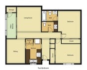 2BR/1BA