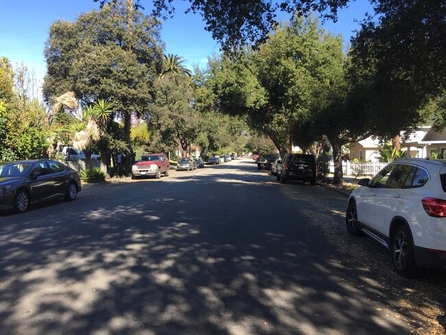 oak tree lined street - 110 S Grand Oaks Ave Unit 2