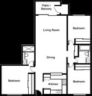 3 Bedroom 2 Bath