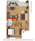 1BR/1BA