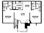 2BR/1.5BA