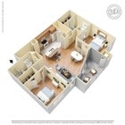 2 Bed 2 Bath 1250 SqFt (1121 Net)