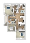 Explore the elegant design of this apartment, optimized for modern living.