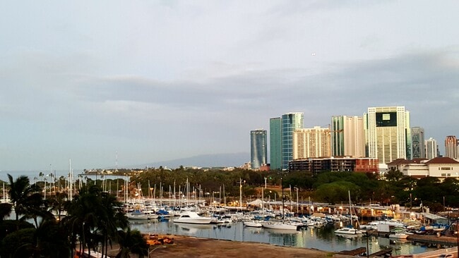 Oceanside Patio w/Ala Moana Beach Park and Ala Wai Yacht Harbor - 1690 Ala Moana Blvd Unit 805