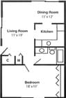 1BR/1BA