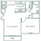 1BR/1BA