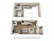 Oahu Loft_1Bed_1Bath_885 Sq Ft