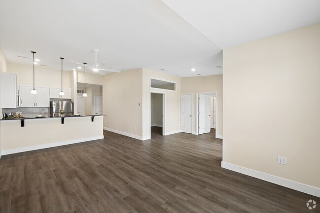3rd Floor 2BR, 2BA w/ Den - 1,367SF - Living Room - Edge at Dover