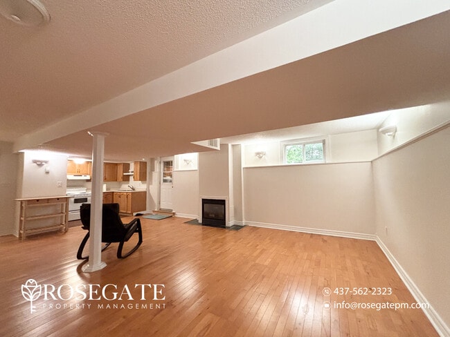 Photo - Spacious 2-Bedroom Corner Basement Apartment with Fireplace & 2 Parking Spaces – Barrie Unit 2