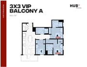 3x3 VIP Balcony A