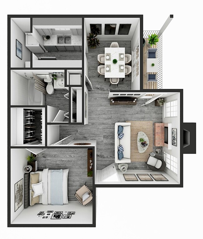 The Ash 680 sq ft