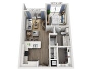 Floor plans are artist’s rendering. All dimensions are approximate. Actual product and specifications may vary in dimension or detail. Not all features are available in every apartment. Prices and availability are subject to change.