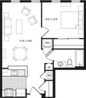 1GX floor plan The Clarendon