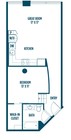 1BR/1BA 1G 715