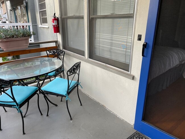 Outside seating area