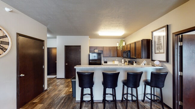 Kitchen - 2 Bedroom 1 Bathroom Apartment - Prairie Trail Village Apartments & Townhomes