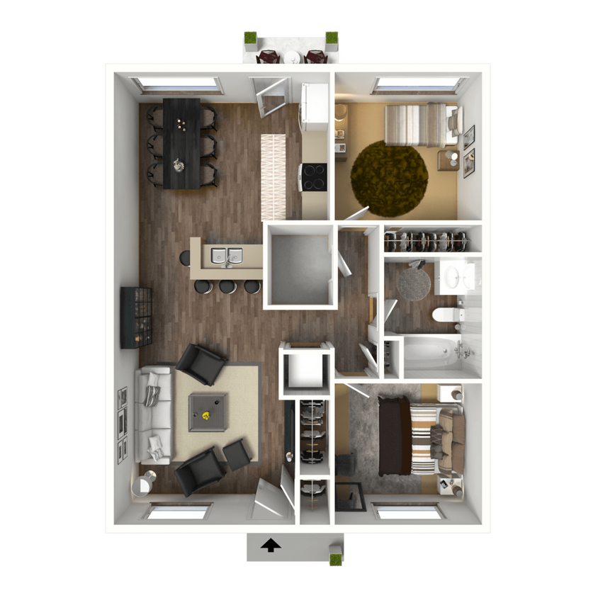 Floor Plan - 2x1L