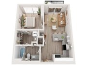 Plan A3 | 1 bedroom, 1 bathroom