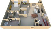 2 Bedroom Floor Plan