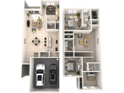 3 bedrooms, 2.5 bathrooms, 2-car garage