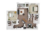 2 Bedroom | 2 Bath | 1177 SF