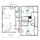 2BD | 2.5BA | 1400 SF