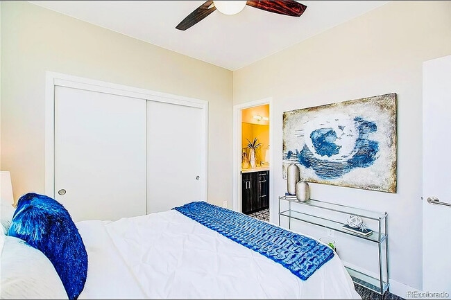 Experience modern elegance in this beautifully designed bedroom with direct bathroom access. - Harley House